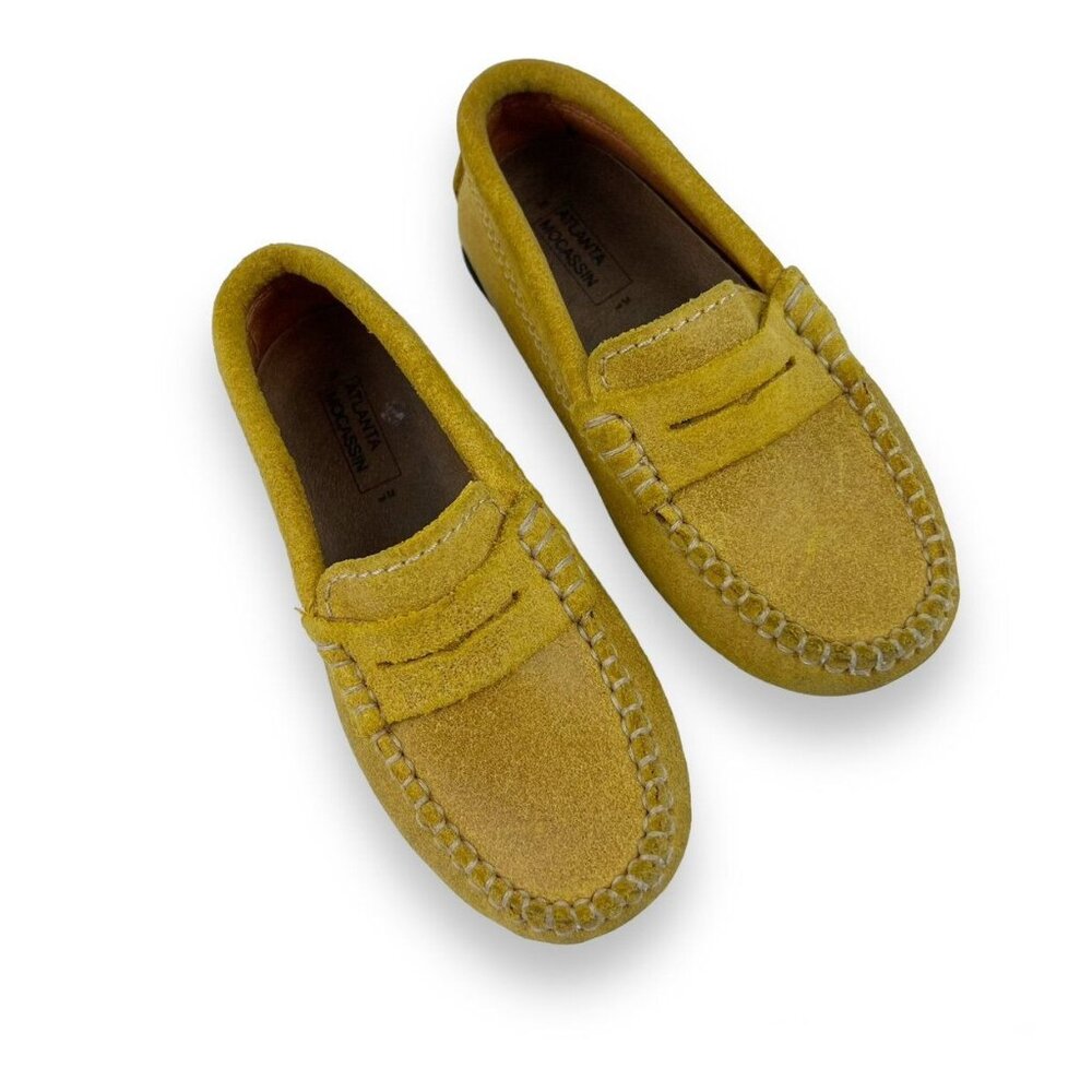 Atlanta Moccasin Weathered Yellow Leather Drivers